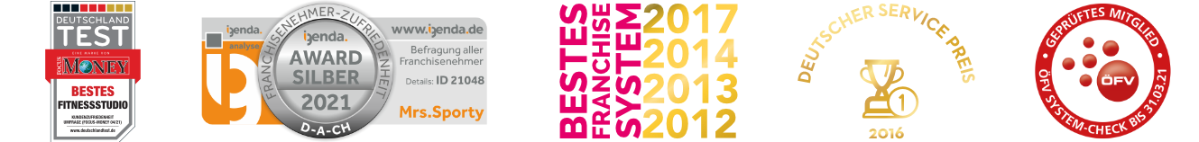 Mrs.Sporty Franchise System Österreich - mehrfach ausgezeichnet
